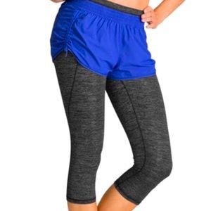Athleta Go getter 2 in 1 shorts and leggings size medium